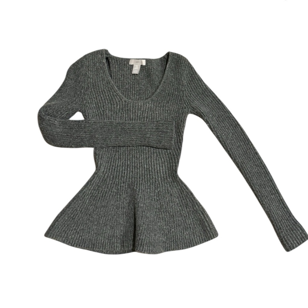 H&M peplum style sweater
